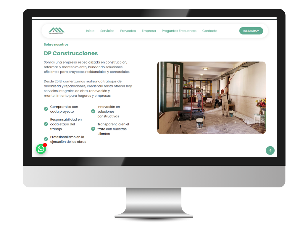 Diseño web creativo y moderno en Uruguay - Portafolio Moderna Webs
