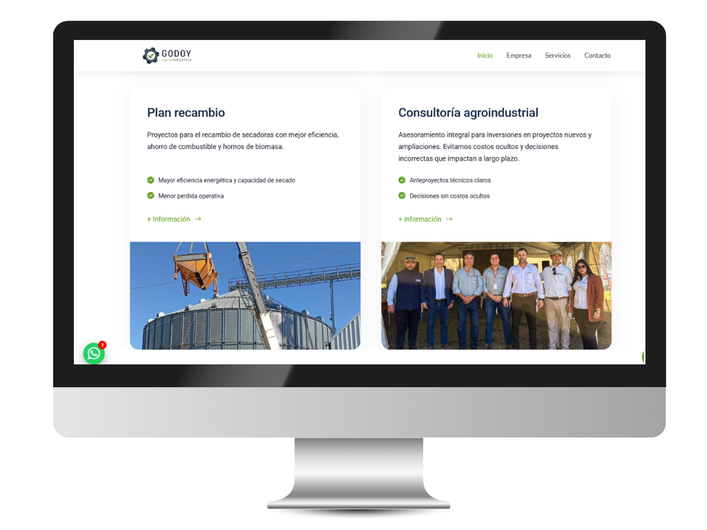 Diseño web creativo y moderno en Uruguay - Portafolio Moderna Webs