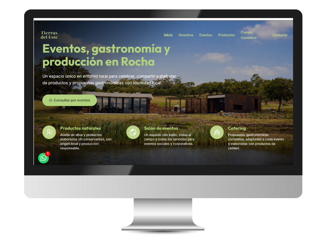 Diseño web creativo y moderno en Uruguay - Portafolio Moderna Webs